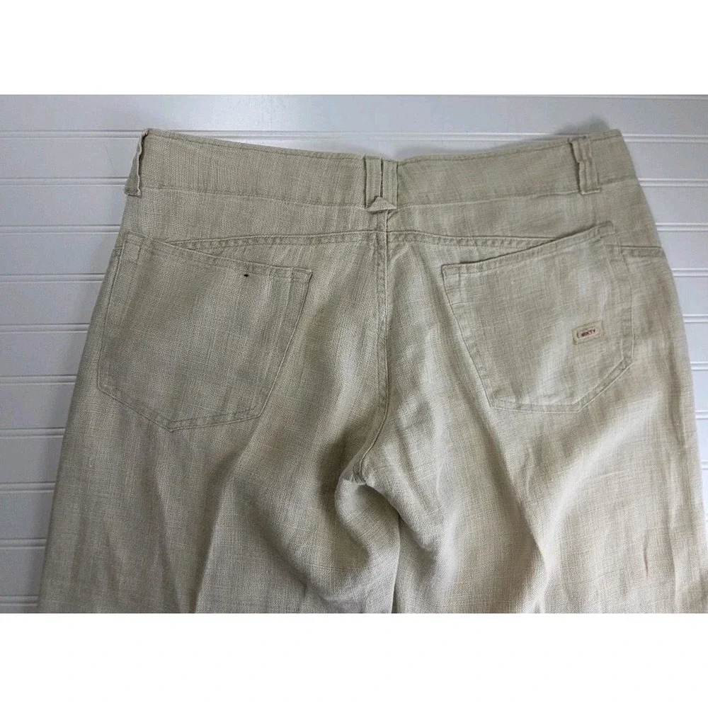 Sixty Men's Linen Chino Pants Size 40 Made in Romania Straight Casual Beige